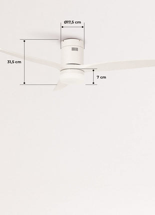 CREATE / WINDCALM/Ventilador techo / 40W, Silencioso, Ø132 cm, 6 velocidades, temporizador, función verano-invierno