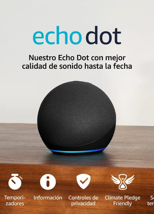Echo Dot (5.ª generación, modelo de 2022) | Altavoz inteligente Bluetooth con Alexa | Azul marino