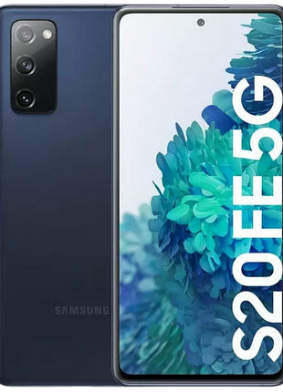 Móvil - Samsung Galaxy S20 FE 5G, Azul, 128GB, 6GB, 6.5" Full HD+, Snapdragon 8652, 4500mAh, IP68, Android