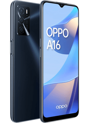 Móvil - OPPO A16, Negro, 64 GB,  4 GB RAM, 6.51" HD, MediaTek Helio P35, 5000 mAh, Android