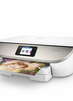 Impresora multifunción - HP Color ENVY Photo 7134, 4800 x 1200 ppp, Wifi, 14 ppm, Blanco