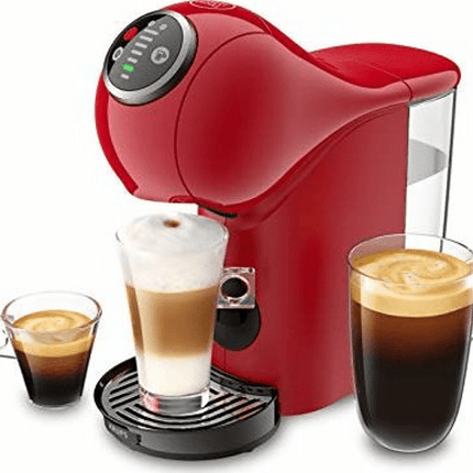 Cafetera de cápsulas - Nescafé Dolce Gusto Krups Genio S Plus KP3405, 15 bar, 0.8 l, Espresso boost, Rojo