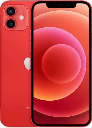 Apple iPhone 12, Rojo, 256 GB, 5G, 6.1" OLED Super Retina XDR, Chip A14 Bionic, iOS, (PRODUCT)RED™