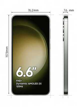 Móvil - Samsung Galaxy S23+ 5G, Botanic Green, 512GB, 8GB RAM, 6.6" FHD+, Qualcomm Snapdragon, 4700mAh, Android 13