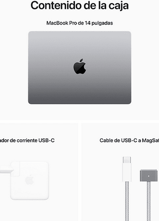 Apple MacBook Pro (2023), 14.2 " Liquid Retina XDR, Chip M2 Pro, 16 GB, SSD de 512 GB, macOS, Cámara FaceTime HD a 1080p, Gris espacial
