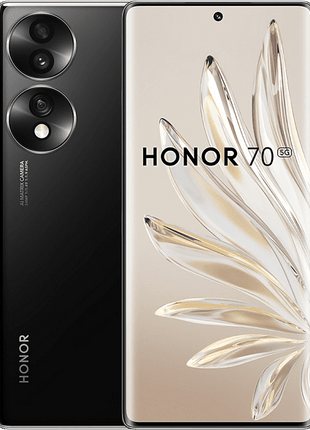 Móvil - HONOR 70, Black, 128 GB, 8 GB, 6.67" Full HD, Qualcomm Snapdragon 778G Plus 5G, Triple Cam 54MP, 4800mAh, Dual Sim + HONOR Earbuds 2 Lite