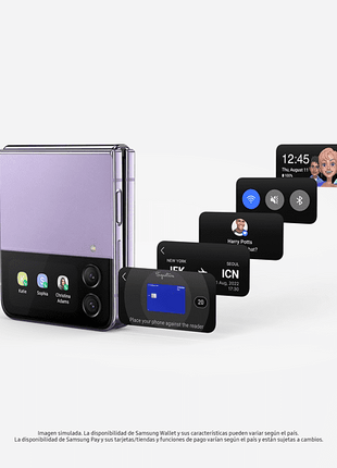 Móvil - Samsung Galaxy  Z Flip4 5G, Azul Claro, 128 GB, 8 GB RAM, 6.7" FHD+, Qualcomm Snapdragon, 3700 mAh, Android 12