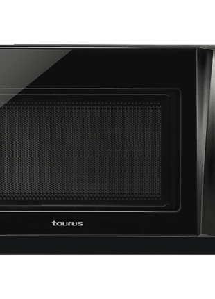 Microondas - Taurus Ready Grill, 20L, 700W, 9 niveles, Descongela, 3 funciones combinadas, Control mecánico, Luz, Negro