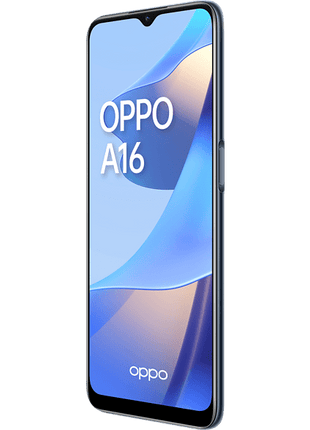 Móvil - OPPO A16, Crystal Black, 32GB, 3GB RAM, 6.52" HD+, MediaTek Helio G35, 5000 mAh, Android
