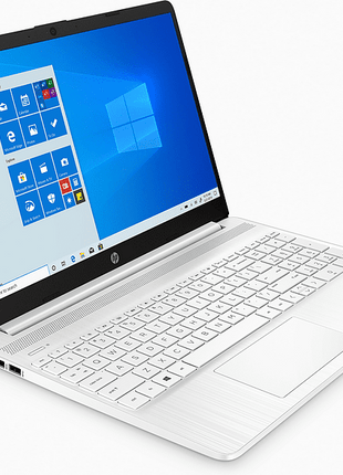 Portátil - HP Laptop 15s-eq1035ns, 15.6" HD, AMD 3020e, 4 GB, 256 GB SSD, Radeon™, W10 Home, Blanco nieve