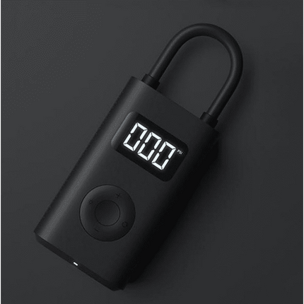 Bomba de aire - Xiaomi Mi Portable Air Pump, Eléctrico, 150 psi, 2000 mAh, Pantalla LED, Negro