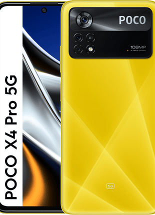 Móvil - POCO X4 Pro 5G, Amarillo, 256 GB, 8 GB RAM, 6.67" FHD+, Snapdragon® 695 5G, 5000 mAh, Android 11