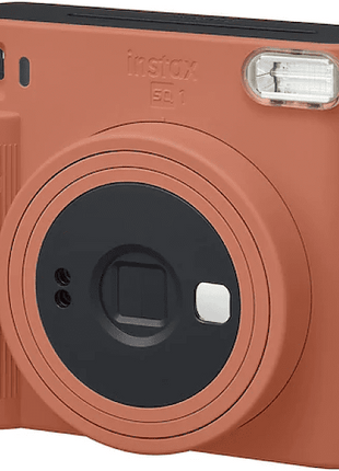 Cámara instantánea - Fujifilm Instax SQ1, Con película, Visor Galileo inverso, Obturador electrónico, Naranja