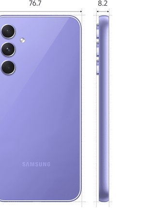 Móvil - Samsung A54 5G, Light Purple, 256 GB, 8 GB RAM, 6.4" Full HD+, Exynos 1380, 5000 mAh, Android
