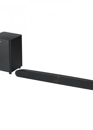 Barra de sonido - TCL TS6110-EU, Subwoofer inalámbrico, Bluetooth, 2.1 canales, HDMI, Negro