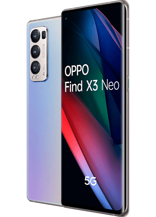 Móvil - OPPO Find X3 Neo, Plata, 256GB, 12GB, 6.5" Full HD+, Qualcomm Snapdragon 865, 4500 mAh, Android