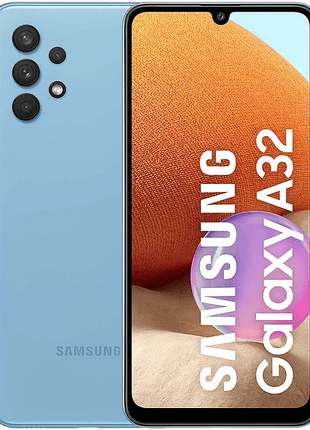 Móvil - Samsung Galaxy A32, Azul, 128 GB, 4 GB RAM, 6.4" AMOLED Full HD+, Octa-Core, 5000 mAh, Android