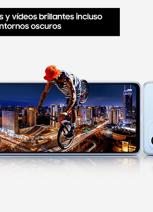 Móvil - Samsung Galaxy A33 5G, Light Blue, 128GB, 6GB RAM, 6.4" FHD+, OctaCore Exynos 1280, 5000mAh, Android 12