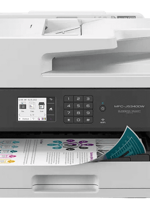 Impresora multifunción - Brother MFC-J5340DW, Color, Para A4/A3, 25/16 ppm, WiFi, Blanco y Negro