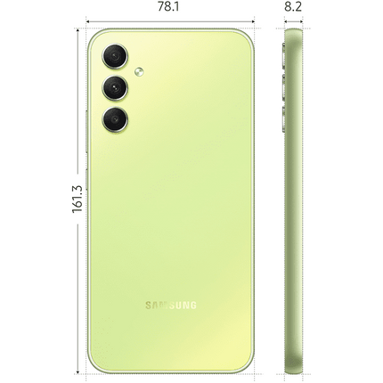Móvil - Samsung Galaxy A34, Light Green, 128 GB, 6 GB RAM, 6.6 " FHD+, Mediatek Dimensity 1080 Octa-Core, 5000 mAh, Android 13