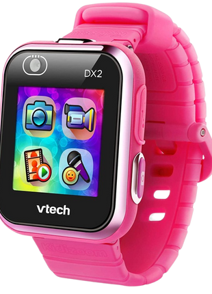 Smartwatch - VTech Kidizoom DX2, 1.44", Para niños, Resistente a salpicaduras, Cámara, Micro-USB, Morado