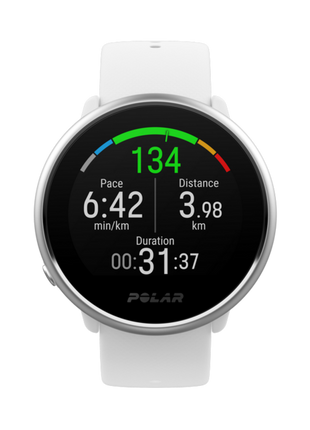 Reloj deportivo - Polar Ignite, Blanco S/M, GPS, 17h, Táctil, WR30