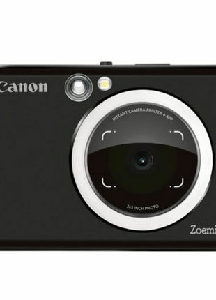 Cámara instantánea - Canon Zoemini S, 8 MP, 314 x 600 ppp, 10 hojas, Bluetooth, MicroSD, Negro