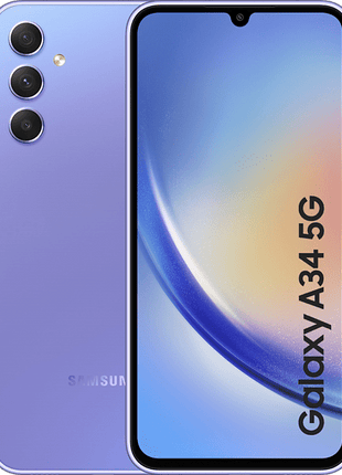 Móvil - Samsung Galaxy A34, Light Violet, 256 GB, 8 GB RAM, 6.6 " FHD+, Mediatek Dimensity 1080 Octa-Core, 5000 mAh, Android 13