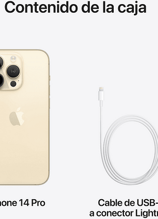 Apple iPhone 14 Pro, Oro, 512 GB, 5G, 6.1", Pantalla Super Retina XDR, Chip A16 Bionic, iOS