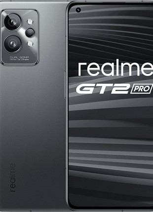 Móvil - realme GT 2 Pro 5G, Acero Negro, 256 GB, 12 GB RAM, 6.7" WQHD+, Snapdragon™ 8, 5000 mAh, Android 12