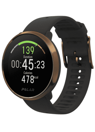 Sportwatch - Polar Ignite, Bluetooth, 1.2", GPS, Modos deportivos, Control sueño, Notificaciones, Negro/Cobre