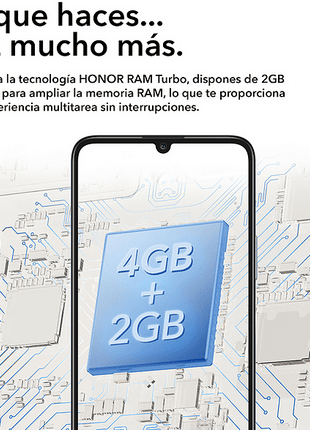 Móvil - Honor X7 4G, Ocean Blue, 128 GB, 4 GB RAM, 6.74 ", HD+, Qualcomm Snapdragon 680, 5000 mAh, Android