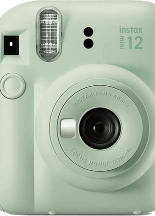 Cámara instantánea - Fujifilm Instax Mini 12, 62× 46 mm, Flash, Verde menta