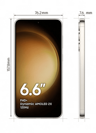 Móvil - Samsung Galaxy S23+ 5G, Cotton White, 512GB, 8GB RAM, 6.6" FHD+, Qualcomm Snapdragon, 4700mAh, Android 13