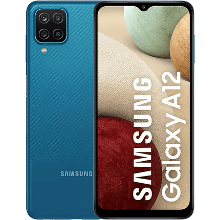 Móvil - Samsung Galaxy A12 (2021), Azul, 64 GB, 4 GB RAM, 6.5" HD+, QuadCam, Exynos 850, 5000 mAh, Android 11