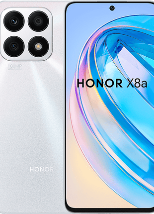Móvil - Honor X8a, Titanium Silver, 128 GB, 6 GB RAM, 6.7 " HD+, Mediatek Helio G88, 4500 mAh, Magic UI 6.1 basado en Android 12