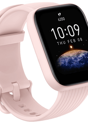 Smartwatch - Amazfit Bip 3 Pro, 20 mm, 1.69" TFT, GPS+GLONASS, BT 5.0, 5ATM, 280 mAh, Autonomía 14 días, Rosa