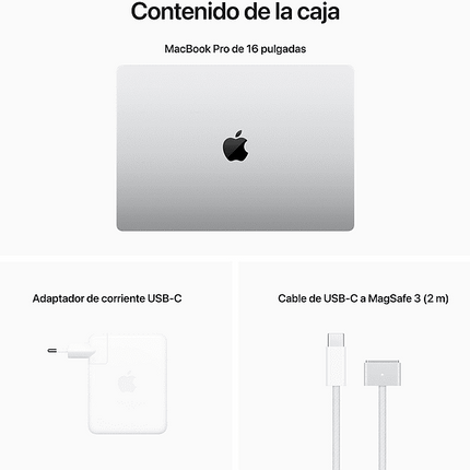 Apple MacBook Pro (2023), 16.2 " Liquid Retina XDR, Chip M2 Pro, 16 GB, SSD de 512 GB, macOS, Cámara FaceTime HD a 1080p, Plata